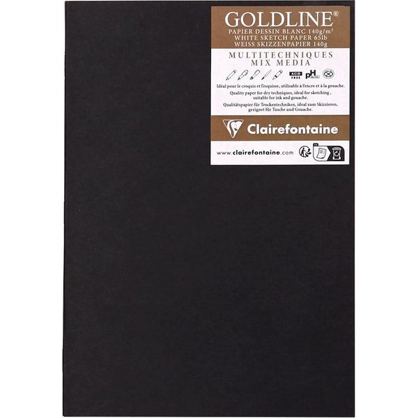 Clairefontaine Skizzenheft GOLDLINE, DIN A3, schwarz