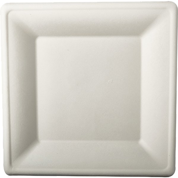 Papstar Zuckerrohr-Teller , Pure, , Eckig, 200 X 200 Mm, 50Er-image