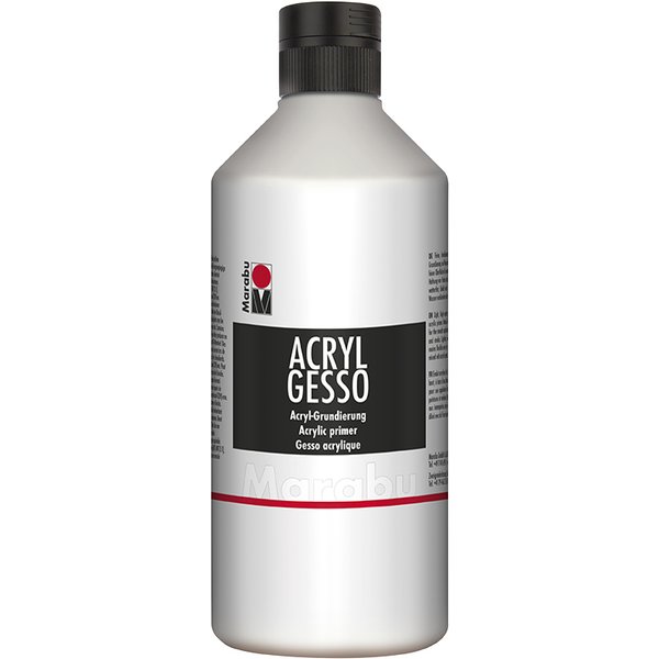 Marabu Acrylgrundierung , Acryl Gesso, , 500 Ml, Weiß-image
