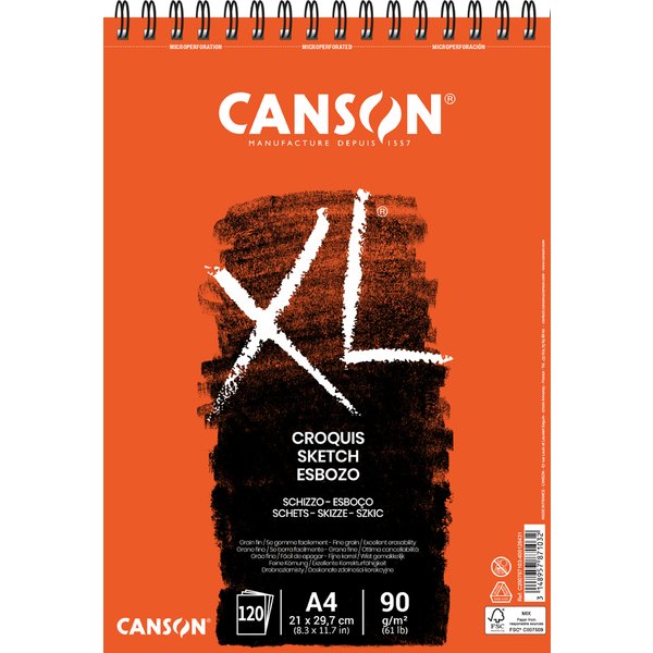 CANSON Skizzen- und Studienblock , XL SKETCH, , DIN A3