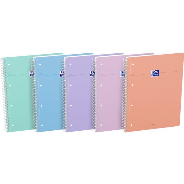 Oxford Collegeblock Smart Pastell, DIN A4+, kariert,sortiert