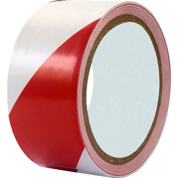 rillprint Bodenmarkierungsband, 50 mm x 33 m, rot/weiß