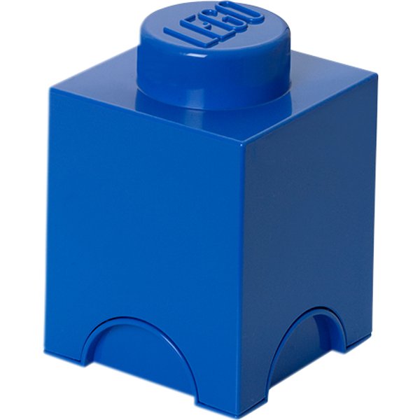 LEGO Aufbewahrungsstein STORAGE BRICK 1, 1,2 Liter, blau