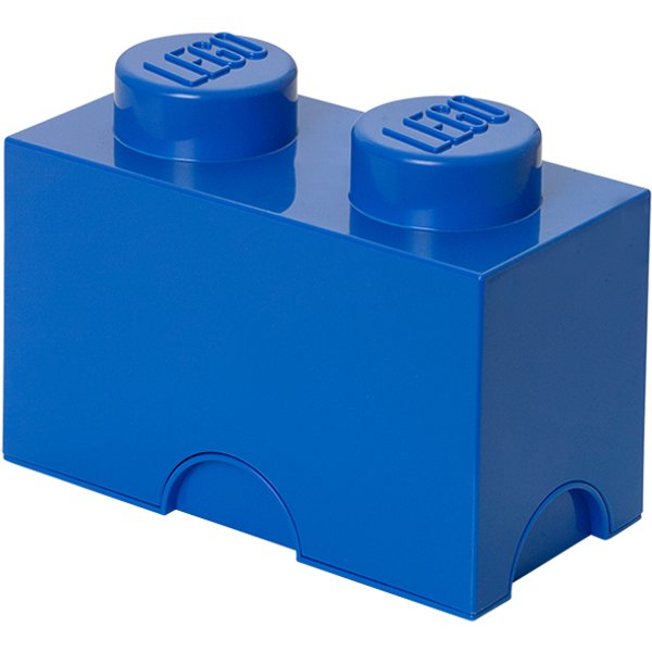 LEGO Aufbewahrungsstein STORAGE BRICK 2, 2,6 Liter, blau