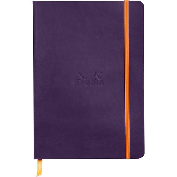 RHODIA Notizbuch RHODIARAMA, DIN A5, liniert, aubergine