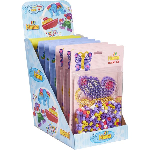 hama bügelperlen Maxi, 3-Fach Sortiert, 8Er Display-image