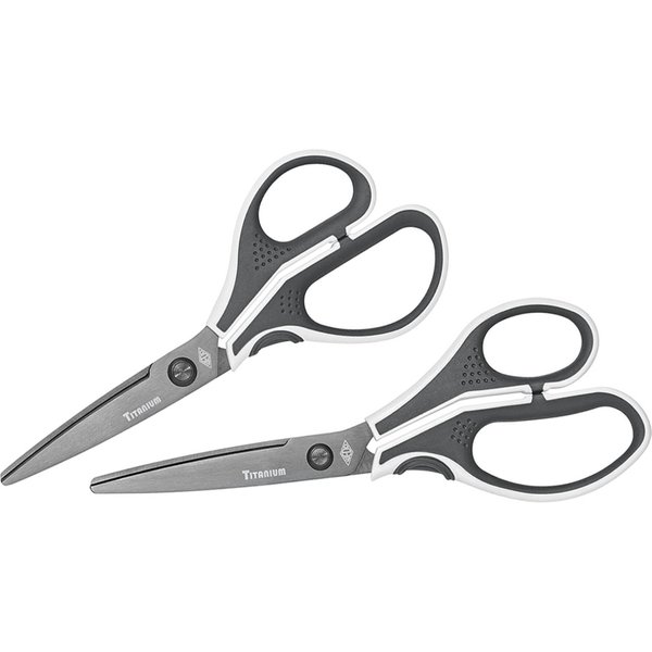 WEDO Edelstahlschere TITAN CUT-IT, Länge: 175 mm, grau/weiß