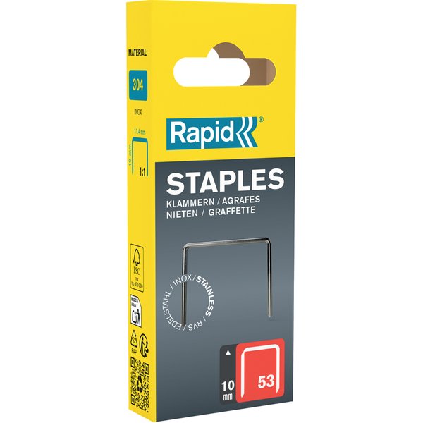 Rapid Feindrahtklammern Typ 53, 10 mm, Kleinpackung