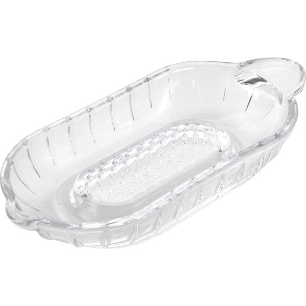 metaltex Küchenreibe/Apfelreibe aus Glas, transparent
