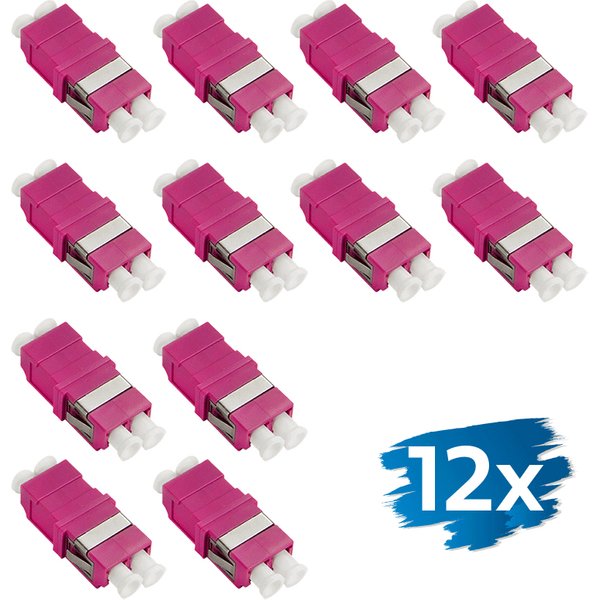 LogiLink LWL Kupplung-Set, 2x LC Duplex, ohne Flansch