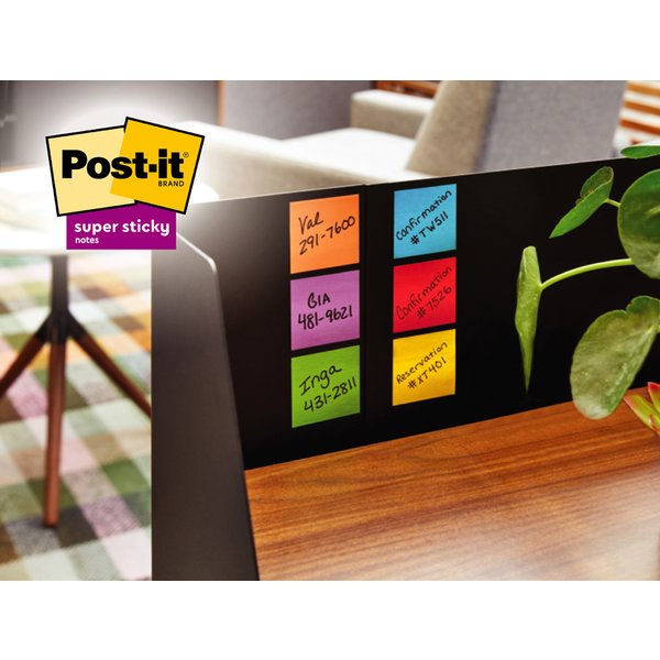 Post-It Haftnotizen Super Sticky Notes, 76 X 76 Mm, Rosa-image