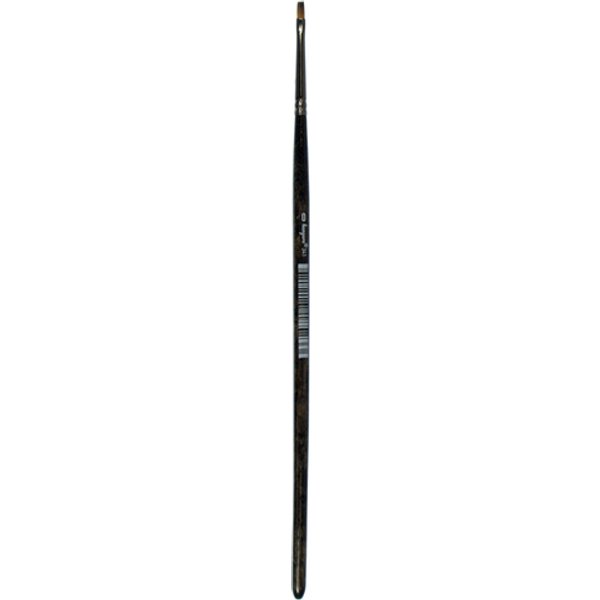 kangaro Haarpinsel 341, flach, Gr. 0, schwarz lackiert