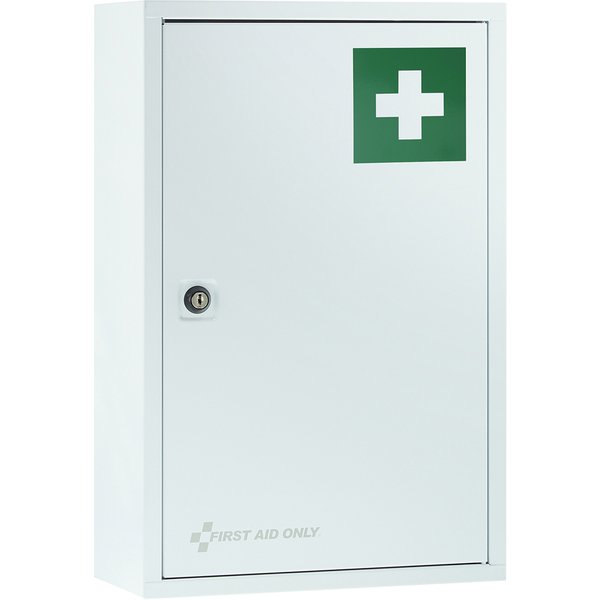 FIRST AID ONLY Erste-Hilfe-Schrank, Metall, weiß, unbestückt