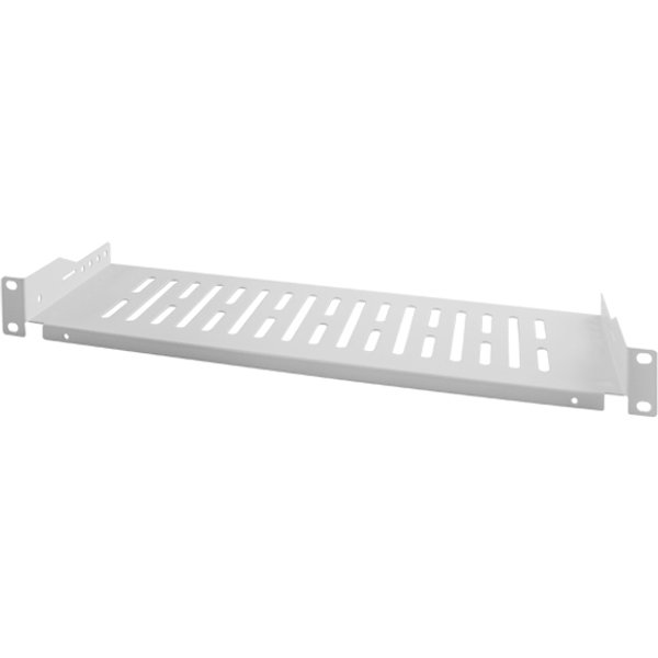 LogiLink 19, Fachboden, 1 HE, Festeinbau, (T)300 mm,schwarz