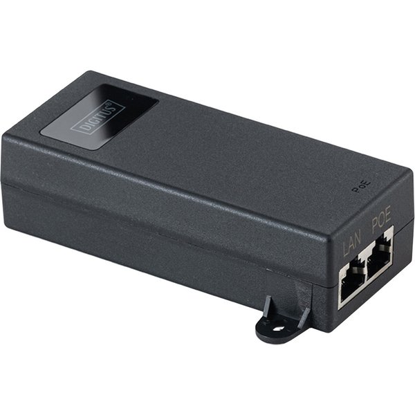 DIGITUS Gigabit Ethernet PoE++ Injektor, 802.3bt, schwarz