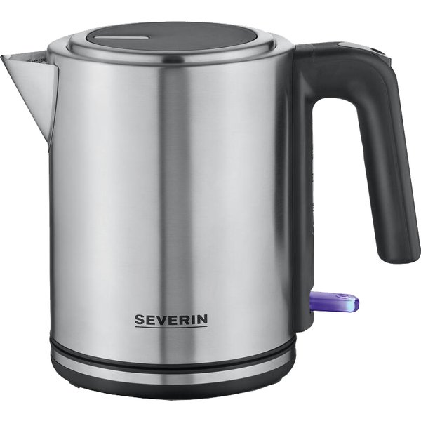 SEVERIN Wasserkocher WK 3449, 1,7 Liter, Edelstahl/schwarz