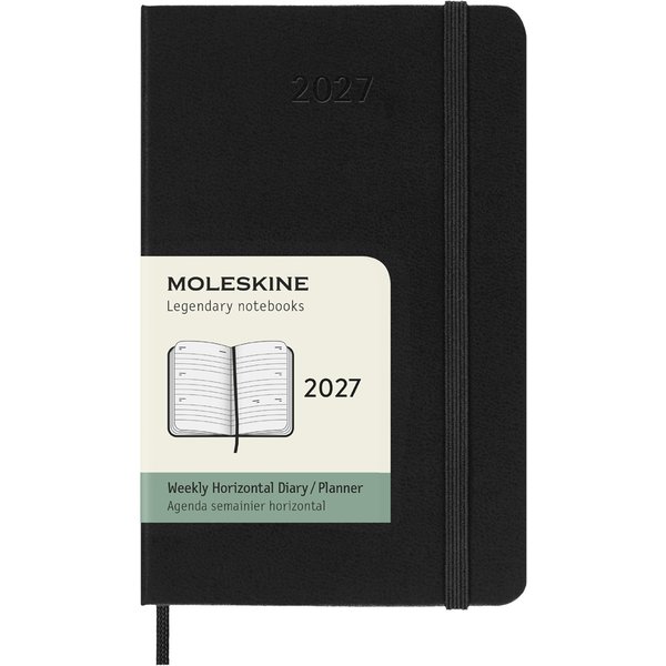 MOLESKINE Taschenkalender 2027, Wochen, P/A6, Hardc.,schwarz