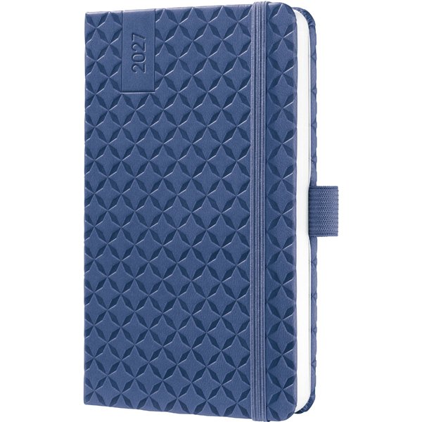 sigel Taschenkalender Jolie Flair 2027, Kunstleder, A6, blau