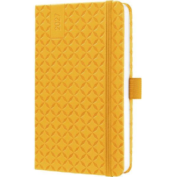 sigel Taschenkalender Jolie Flair 2027, Kunstleder, A6, gelb