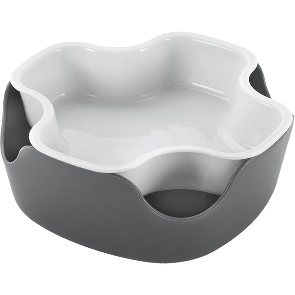 metaltex Snack-Schale 2in1, PP, weiß / grau