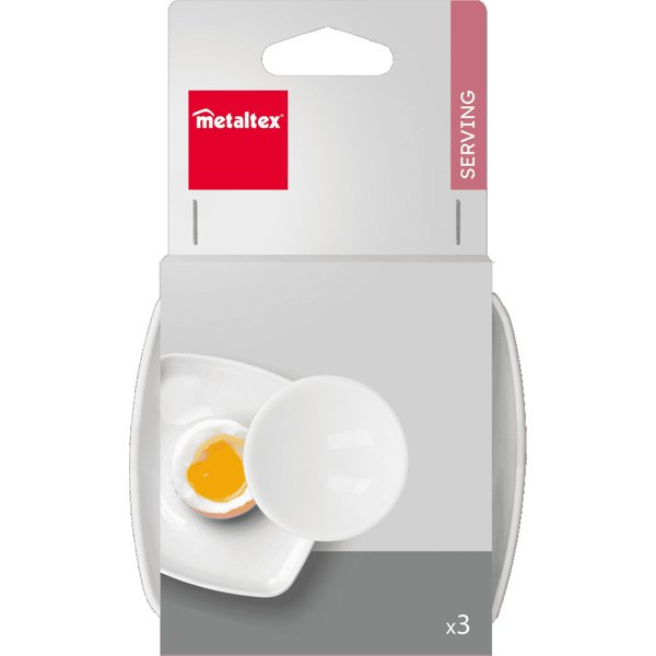 Metaltex Eierbecher, Quadratisch, Kunststoff, 3Er Set-image