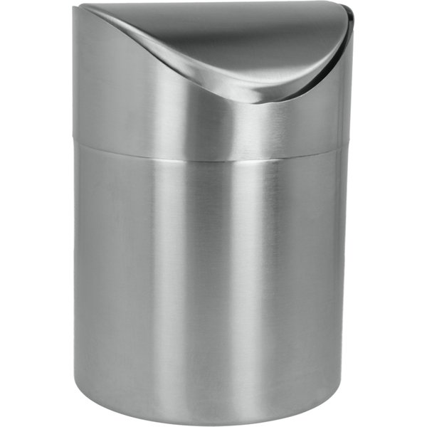 metaltex Tisch-Abfallbehälter, 1,5 Liter, aus Edelstahl
