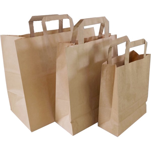 dm-folien Papier-Tragetasche, 320 x 215 x 270 mm, braun