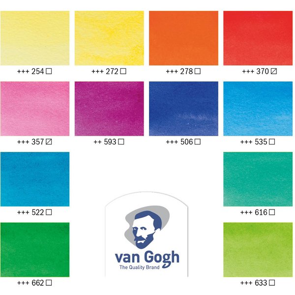 ROYAL TALENS Van Gogh Aquarell-Farbkasten leuchtende Farben