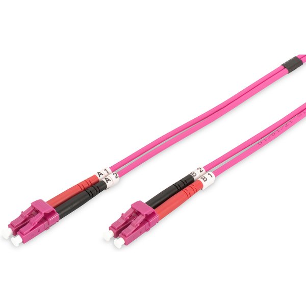 DIGITUS LWL Patchkabel, LC-Duplex - LC-Duplex, OM4, 7,0 m