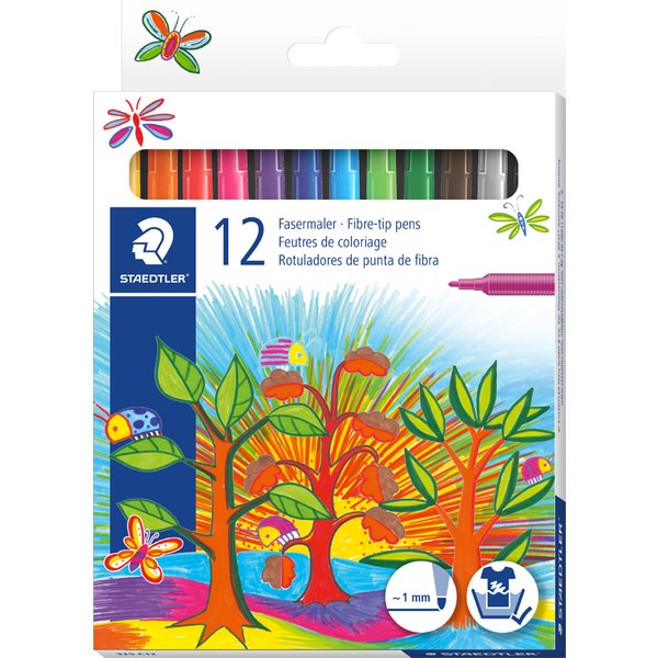 Staedtler Fasermaler Noris, 12Er Kartonetui-image