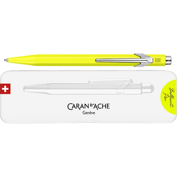 CARAN D, ACHE Druckkugelschreiber 849 POPLINE FLUO, gelb