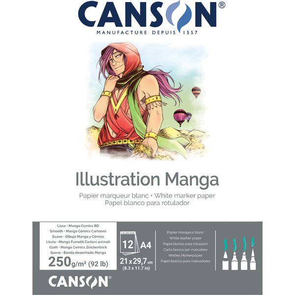 Canson Skizzenblock Illustration Manga, DIN A4, 250 G/Qm-image