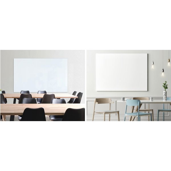 FRANKEN Design-Glastafel, 1.000 x 650 mm, reinweiß
