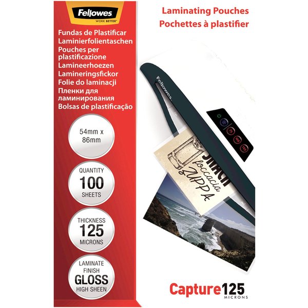 Fellowes Laminierfolientasche, 60 X 90 Mm, 250 Mic-image