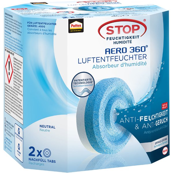 Pattex Nachfülltabs AERO 360 Grad , Neutral, , 2 x 450 g