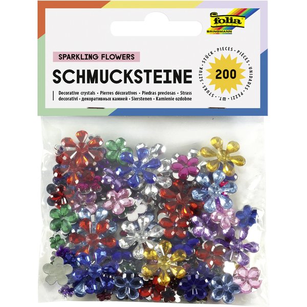 folia Schmucksteine , Blumen, , GrößEn Und Farben Sortiert-image
