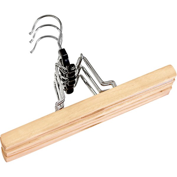 Peggy Perfect Hosenklemmbügel, aus Holz, natur lackiert