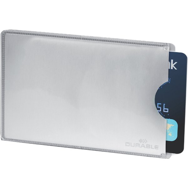 Durable KreditkartenhüLle Rfid Secure, 86 X 54 Mm, Silber-image