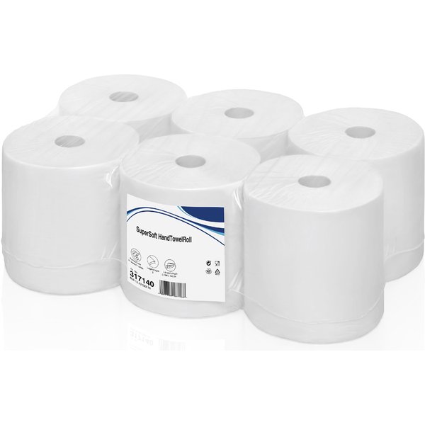 satino by wepa Handtuchrolle Super Soft, 2-lagig, 140 m