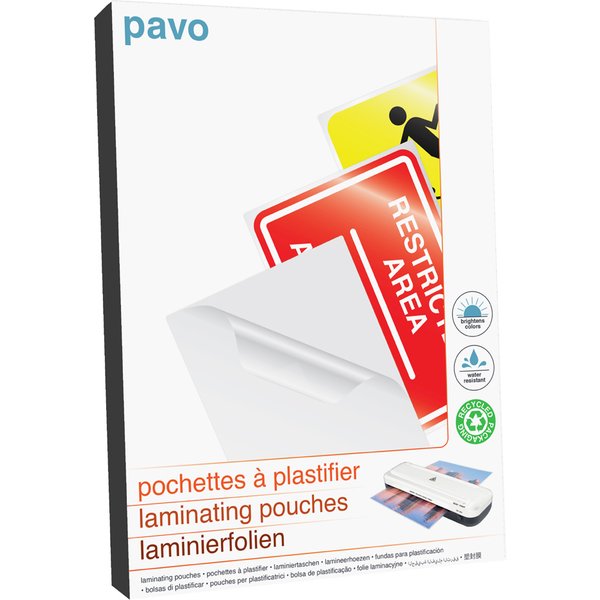 pavo Laminierfolientasche, DIN A3, glänzend, 250 mic