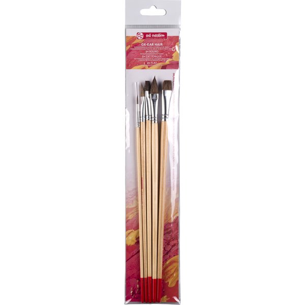 Royal Talens Haarpinsel-Set, 5-Teilig, Aus Rinderohrenhaar-image
