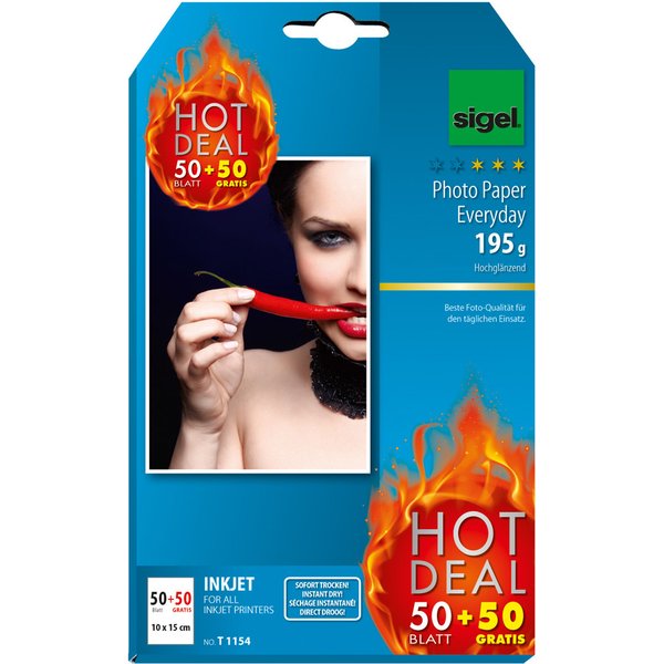 sigel InkJet-Everyday-Foto-Papier , HOT DEAL, , 10 x 15 cm