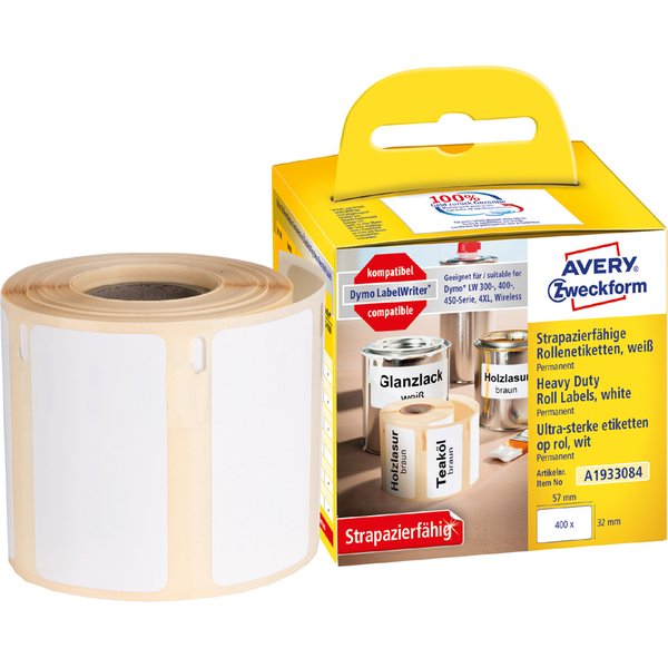 Avery Zweckform StrapazierfäHige Rollenetiketten, 25 X 54 Mm-image