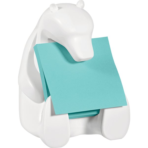 Post-it Super Sticky Z-Notes Spender , BEAR, , weiß, bestückt