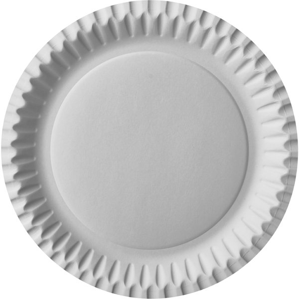 STARPAK Papp-Teller, rund, 230 mm, weiß, 100er