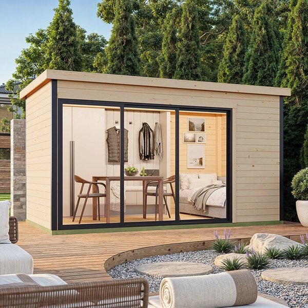 Modano – Modern Wooden Garden House with Flexible Glass Front and Nordic Design | Modano 4
