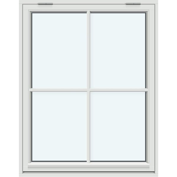 Outward-Opening Top-Hinged Window | 1 sash: 1 horizontal decorative bar and 1 vertical decorative bar