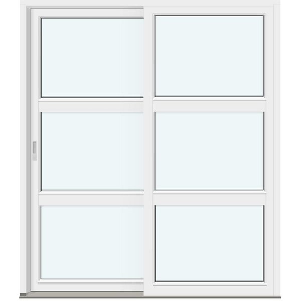 Siegenia Sliding Doors | 2 Outward-Swinging Door Leaves with 2 Horizontal Glass-Dividing Bars