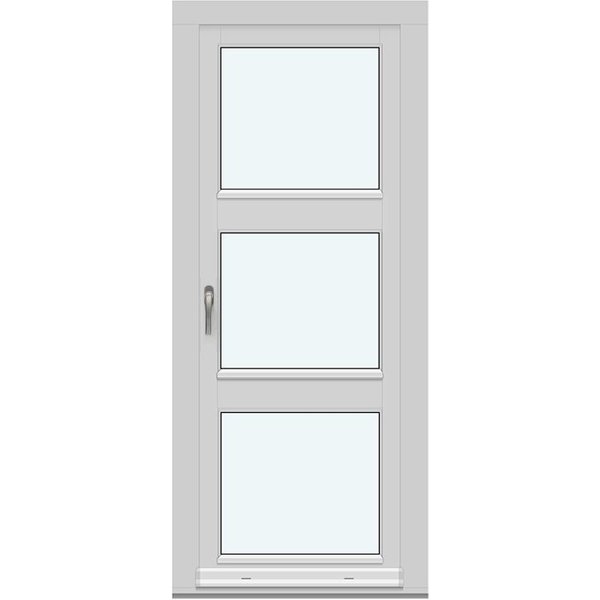 Single-Panel Inswing Patio Doors | 1 sash with 2 horizontal glass-dividing bars