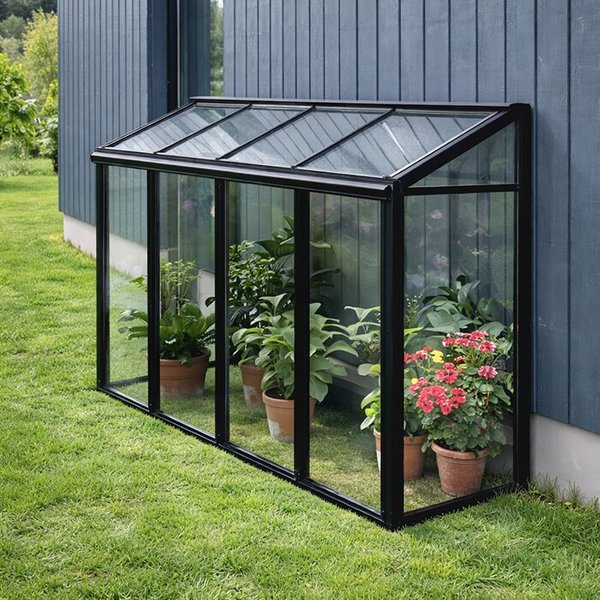 Mini wall greenhouse | Aluminum - Mini Wall Greenhouse
